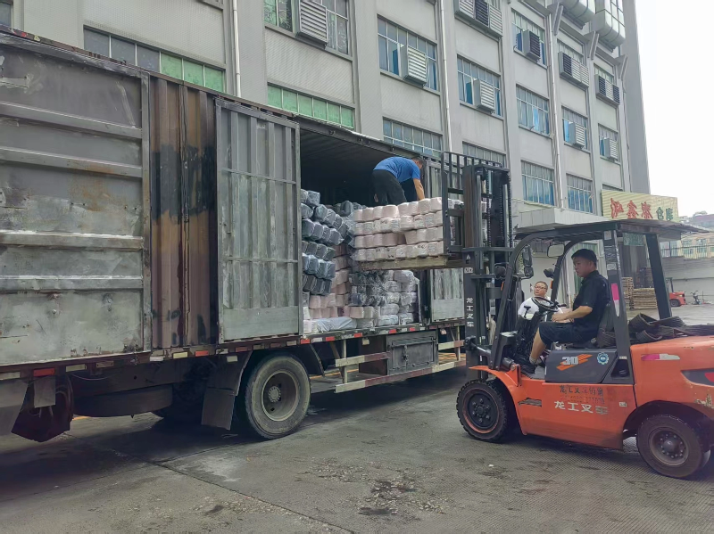 Chinese yarn loaded for shipment to Vietnam Chinese yarn loaded for shipment to Vietnam